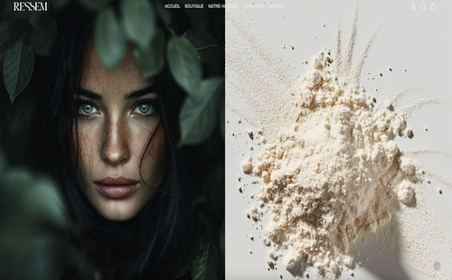 Ressem — Site e-commerce compléments alimentaires premium, réalisé par TAMKIN Agency